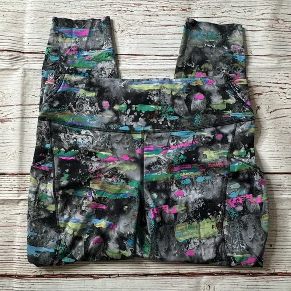 Lululemon Fast and Free High-Rise Tight 25" in Paint Drift Multi Sz 12